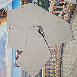 Eileen Fisher Tan Wide‎ Leg Cropped Pants Size 14 Nwot